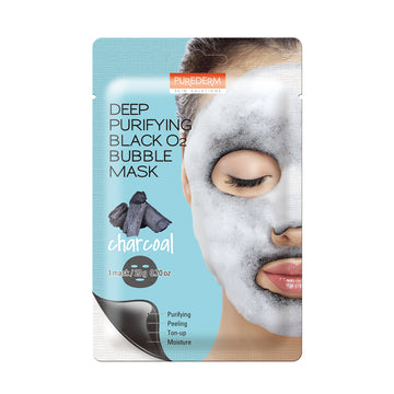 Purederm Deep Purifying Black O2 Bubble Mask - Charcoal ADS370