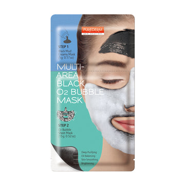 Purederm Deep Purifying Black O2 Bubble Mask - Multi-Area ADS388