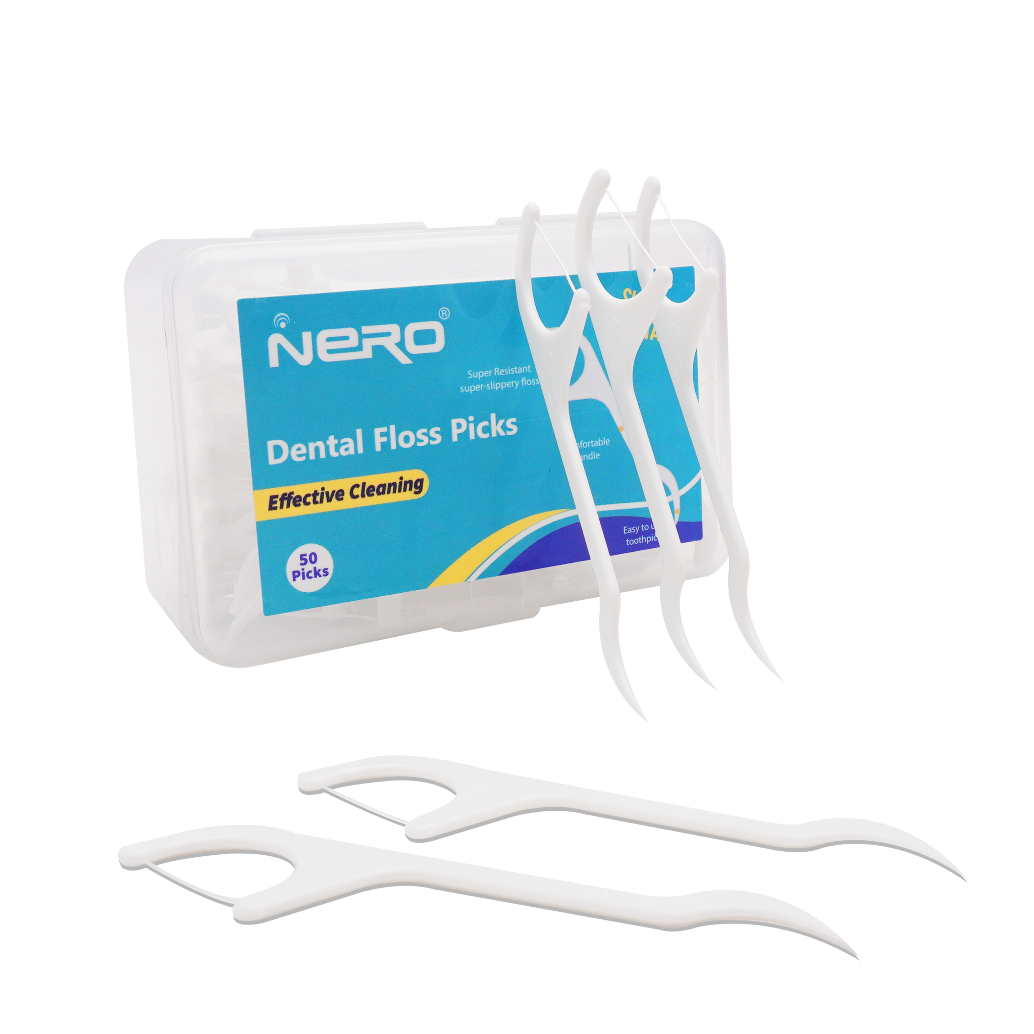 Nero Dental Floss Picks - Shred Resistant NFP-601