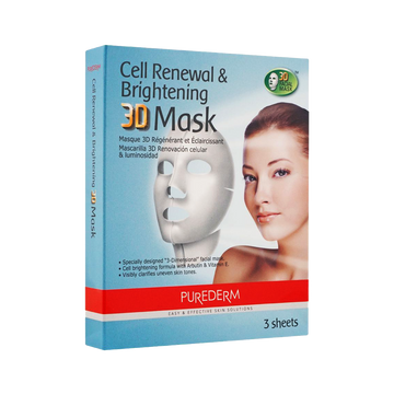 Purederm Cell Renewal & Brightening 3D Mask 3 Sheets- ADS299
