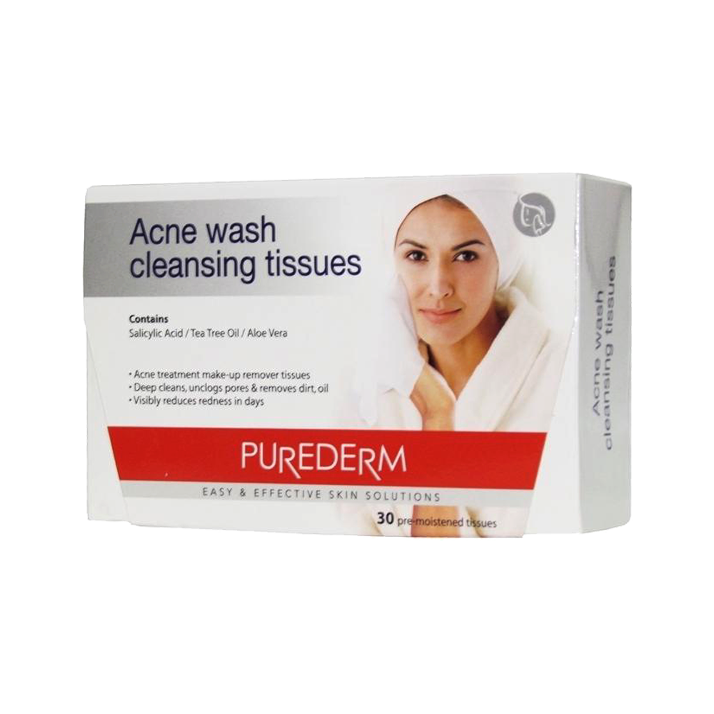Purederm Acne Wash Cleansing Tissue-ADS111