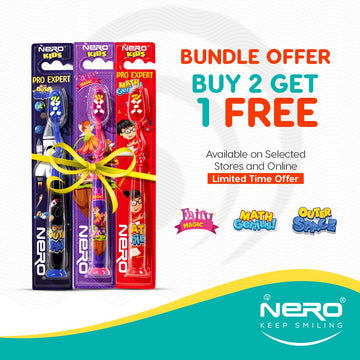 Nero Kids Toothbrushes - Kids Bundle Offer - Buy 2 Get 1 Free